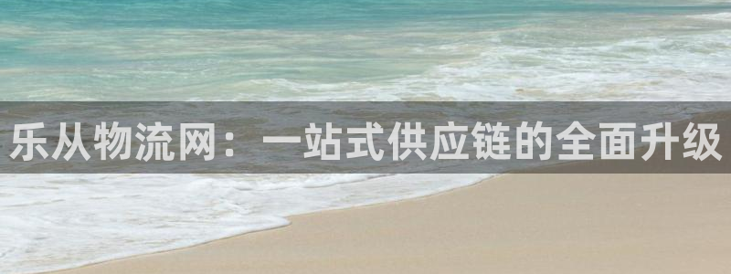 ,优游国际代理落网：乐从物流网：一站式供应链的全面升级