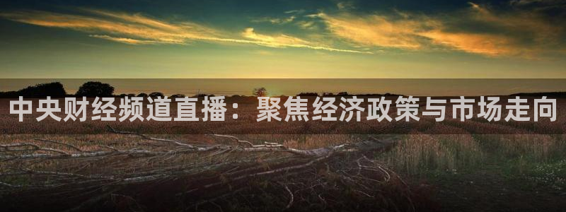 蜘蛛体育nba直播入口：中央财经频道直播：聚焦经济政策与市场走向